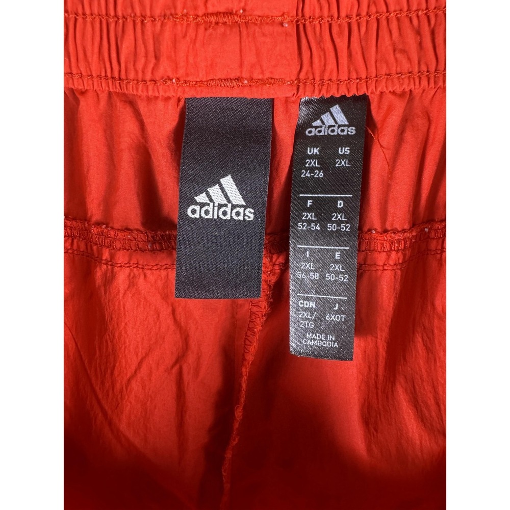 Adidas Swim Trunks Shorts Mens 2XL Red 3-Stripes Quick Dry Lined FS6153 - Picture 7 of 9
